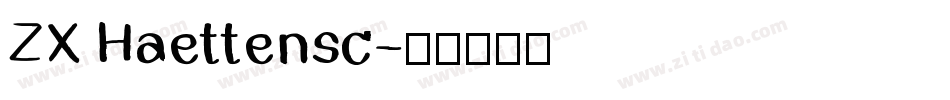 ZX Haettensc字体转换